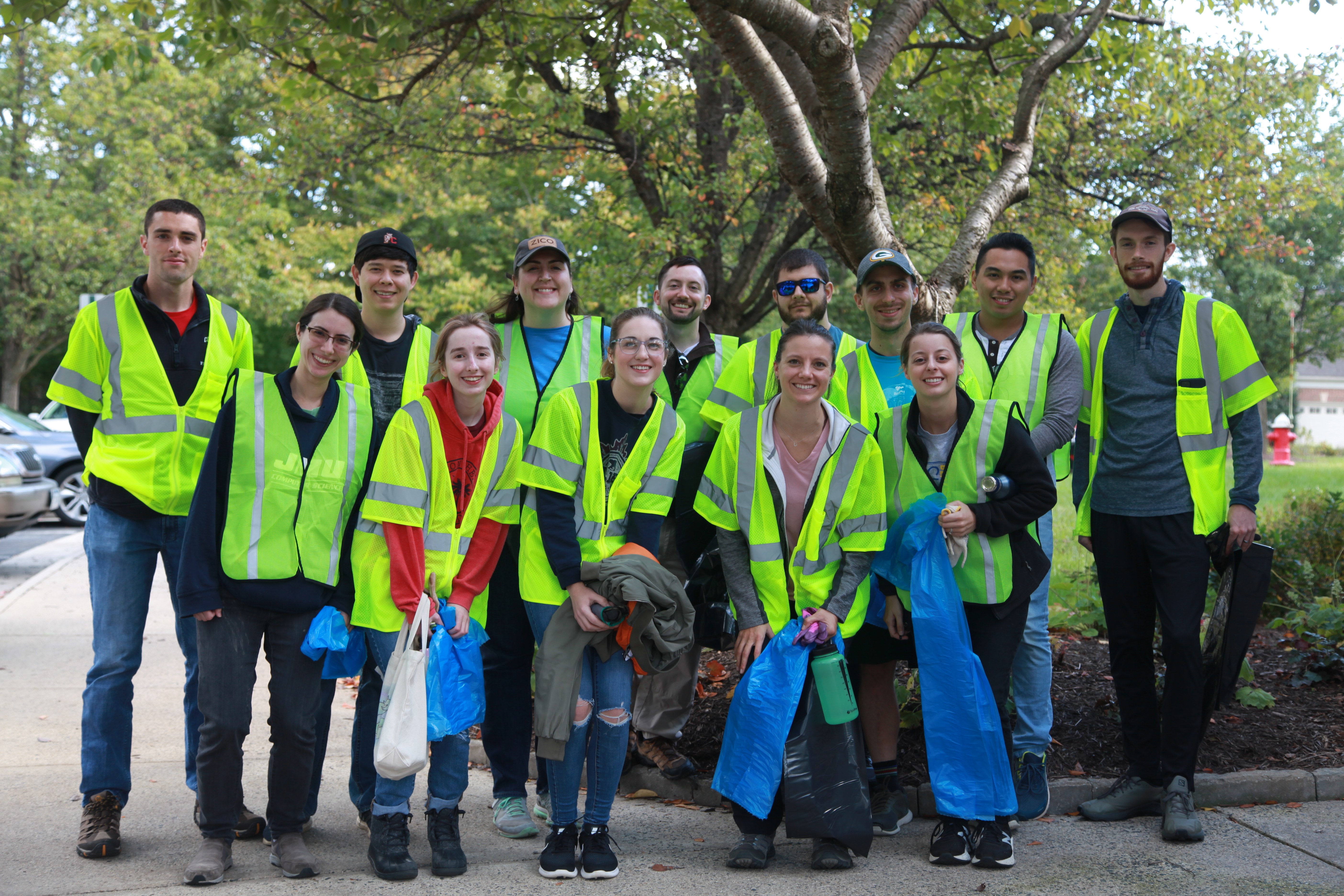 Cleanup volunteers